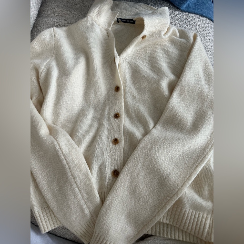 Brand Melville Buttoned Cream Sweater